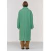 image:imageCHARTOU Womens Long Wool Coats Winter Thick Single Breasted Overcoat Back Slit Lapel Trench PeacoatEmerald Green