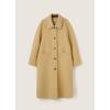 image:imageCHARTOU Womens Long Wool Coats Winter Thick Single Breasted Overcoat Back Slit Lapel Trench PeacoatWheat Yellow