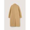 image:imageCHARTOU Womens Long Wool Coats Winter Thick Single Breasted Overcoat Back Slit Lapel Trench PeacoatWheat Yellow