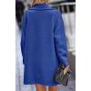 image:imageFuzzy Sherpa Fleece Jacket Women Winter Coat Lapel Warm Trench Coat Teddy Button Down Sherpa CoatRoyal Blue