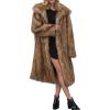 image:imageCHARTOU Warm Long Faux Fur Coat Women Winter Jacket Fluffy Fur Jacket Snow Fuzzy Long Sleeve Overcoat PocketsKhaki