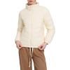 image:imageCHARTOU Women Puffer Jacket Lightweight Winter Coat Casual Full Zip Down Jacket Parka Insulated Jacket OvercoatBeige