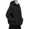 image:imageCHARTOU Women Warm Down Jacket Winter Parka Coat Thicken Puffer Jacket Quilted Hooded Full Zip Outdoor OvercoatBlack