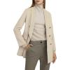 image:imageCHARTOU Womens Elegant Notched Collar Double Breasted Wool Blend Pea Coat OvercoatWhite