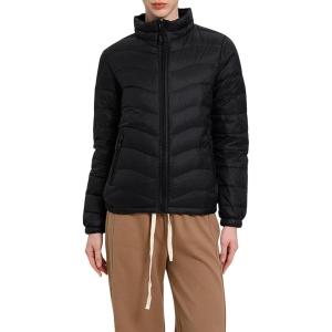 image:imageCHARTOU Women Puffer Jacket Lightweight Winter Coat Casual Full Zip Down Jacket Parka Insulated Jacket OvercoatBlack