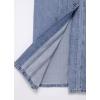 image:imageCHARTOU Denim Dress for Women Sleeveless Button Down Bodycon Long Jean DressBlue