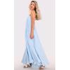 image:imageCHARTOU Women Boho Long Flowy Dress Casual Tiered Maxi Dress Spaghetti Strap Sleeveless Dress Beach Swing SundressLight Blue