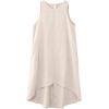 image:imageCHARTOU Women Causal Loose Fit Dresses Summer Cotton Linen HiLow Sleeveless Tank DressLinen