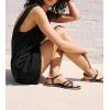 image:imageCHARTOU Women Cotton Linen Shift Dress Sleeveless Tank Mini Dress Open Back Summer Dress Beach Short Tunic DressBlack