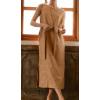 image:imageCHARTOU Women Summer Casual Cotton Linen Dress Sleeveless Loose Tank Sundress Beach Vacation Outfits with BeltKhaki