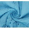 image:imageCHARTOU Women Summer Eyelet Dress Cotton V Neck Embroidery Dress Short Boho Dress Lace Flowy Swing DressSky Blue