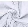 image:imageCHARTOU Women Summer Eyelet Dress Cotton V Neck Embroidery Dress Short Boho Dress Lace Flowy Swing DressWhite