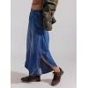 image:imageCHARTOU Women Summer Y2k Tulip Wide Leg Jeans Baggy Cropped Lightweight Denim Palazzo Pants with PocketsDark Blue