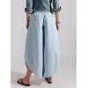 image:imageCHARTOU Women Summer Y2k Tulip Wide Leg Jeans Baggy Cropped Lightweight Denim Palazzo Pants with PocketsLight Blue