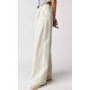 image:imageCHARTOU Women Baggy Denim Cargo Pants Jeans Y2k Wide Leg Pants Casual Oversized High Waisted Culottes with PocketsBeige