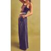 image:imageCHARTOU Women Baggy Denim Cargo Pants Jeans Y2k Wide Leg Pants Casual Oversized High Waisted Culottes with PocketsBlack