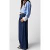 image:imageCHARTOU Women Baggy Denim Cargo Pants Jeans Y2k Wide Leg Pants Casual Oversized High Waisted Culottes with PocketsDark Blue