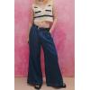 image:imageCHARTOU Women Baggy Denim Cargo Pants Jeans Y2k Wide Leg Pants Casual Oversized High Waisted Culottes with PocketsDark Blue
