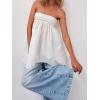 image:imageCHARTOU Women Baggy Denim Cargo Pants Jeans Y2k Wide Leg Pants Casual Oversized High Waisted Culottes with PocketsLight Blue