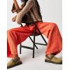 image:imageCHARTOU Women Baggy Denim Cargo Pants Jeans Y2k Wide Leg Pants Casual Oversized High Waisted Culottes with PocketsOrange
