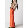 image:imageCHARTOU Women Baggy Denim Cargo Pants Jeans Y2k Wide Leg Pants Casual Oversized High Waisted Culottes with PocketsOrange
