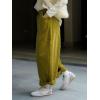 image:imageCHARTOU Women Corduroy Barrel Pants Wide Leg Vintage Mid Rise Y2k Baggy Boyfriend PantsPickle