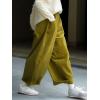 image:imageCHARTOU Women Corduroy Barrel Pants Wide Leg Vintage Mid Rise Y2k Baggy Boyfriend PantsPickle