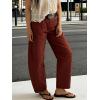 image:imageCHARTOU Women Polka Dot Barrel Jeans Baggy Y2k Denim Wide Leg Pants Boyfriend Mid Rise Ankle Jean SweatpantsWine