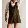 image:imageCHARTOU Women Sleeveless Denim Overall Dress Short Jean Jumper Summer Mini Dress Babydoll Pinafore Skirtall PocketBlackish Blue