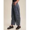image:imageCHARTOU Women Y2k Barrel Jeans Baggy Zebra Print Denim Wide Leg Pants Cropped Cargo Jean SweatpantsGrey Blue