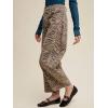 image:imageCHARTOU Women Y2k Barrel Jeans Baggy Zebra Print Denim Wide Leg Pants Cropped Cargo Jean SweatpantsKhaki