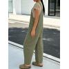 image:imageCHARTOU Y2k Barrel Jeans Overalls Womens Boyfriend Denim Jumpsuit Cargo Patchwork Baggy Jeans Cropped PantsArmy Green