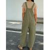 image:imageCHARTOU Y2k Barrel Jeans Overalls Womens Boyfriend Denim Jumpsuit Cargo Patchwork Baggy Jeans Cropped PantsArmy Green