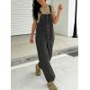 image:imageCHARTOU Y2k Barrel Jeans Overalls Womens Boyfriend Denim Jumpsuit Cargo Patchwork Baggy Jeans Cropped PantsBlack