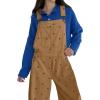 image:imageCHARTOU Y2k Polka Dot Barrel Jeans Overalls for Women Baggy Denim Jumpsuit Cargo Wide Leg Pants with PocketsKhaki
