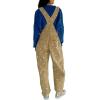 image:imageCHARTOU Y2k Polka Dot Barrel Jeans Overalls for Women Baggy Denim Jumpsuit Cargo Wide Leg Pants with PocketsLight Khaki
