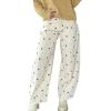 image:imageCHARTOU Y2k Polka Dot Barrel Jeans Women Seam Front Baggy Jeans Casual High Waist Wide Leg Denim PantsBrown