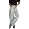 image:imageCHARTOU Y2k Polka Dot Barrel Jeans Women Seam Front Baggy Jeans Casual High Waist Wide Leg Denim PantsBrown