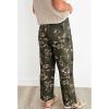image:imageCHRTOU Womens High Rise Wide Leg Jeans Baggy Cropped Floral Denim Pants Ankle Cute Jeans BoyfriendArmy Green