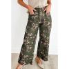 image:imageCHRTOU Womens High Rise Wide Leg Jeans Baggy Cropped Floral Denim Pants Ankle Cute Jeans BoyfriendArmy Green