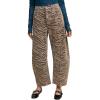 image:imageCHARTOU Women Y2k Barrel Jeans Baggy Zebra Print Denim Wide Leg Pants Cropped Cargo Jean SweatpantsKhaki