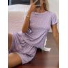 image:imageCHARTOU 2 Piece Lounge Sets for Women Summer Y2k Crop Tshirt Floral Shorts Set Matching Vacation OutfitsPurple