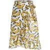 image:imageCHARTOU Women Summer Beach Boho Wrap Skirt Floral Printed Side Tie Knot A Line Asymmetrical Short SkirtBanana