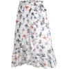 image:imageCHARTOU Women Summer Beach Boho Wrap Skirt Floral Printed Side Tie Knot A Line Asymmetrical Short SkirtGirls