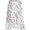 image:imageCHARTOU Women Summer Beach Boho Wrap Skirt Floral Printed Side Tie Knot A Line Asymmetrical Short SkirtGirls