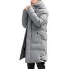 image:imageCHARTOU Mens Winter Thermal Hooded Quilted Parka Waterproof Anorak Puffer Jacket OvercoatGrey
