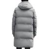 image:imageCHARTOU Mens Winter Thermal Hooded Quilted Parka Waterproof Anorak Puffer Jacket OvercoatGrey