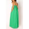 image:imageCHARTOU Woman Summer Spaghetti Straps Loose Maxi Long Holiday Beach Dress with PocketsGreen