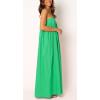 image:imageCHARTOU Woman Summer Spaghetti Straps Loose Maxi Long Holiday Beach Dress with PocketsGreen