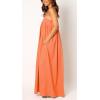 image:imageCHARTOU Woman Summer Spaghetti Straps Loose Maxi Long Holiday Beach Dress with PocketsOrange